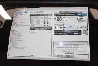 2026 Hyundai TUCSON SE FWD