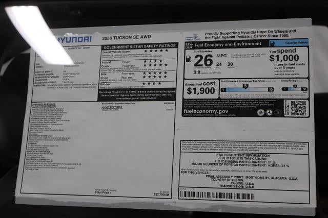 2026 Hyundai TUCSON SE AWD
