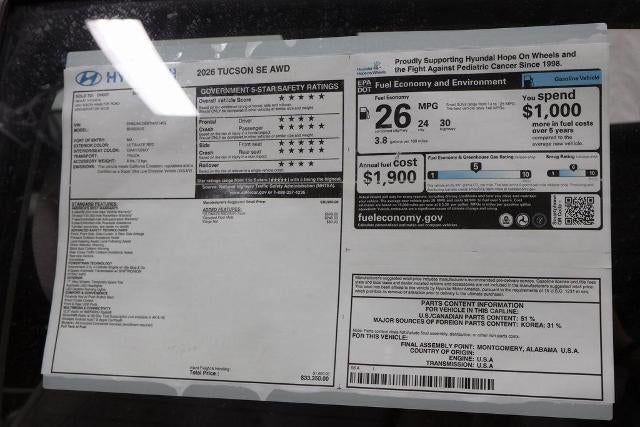 2026 Hyundai TUCSON SE AWD