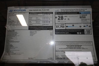 2026 Hyundai TUCSON SEL Plus FWD