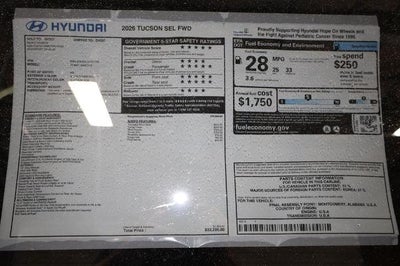 2026 Hyundai TUCSON SEL FWD