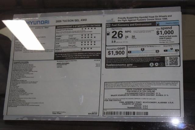 2026 Hyundai TUCSON SEL AWD