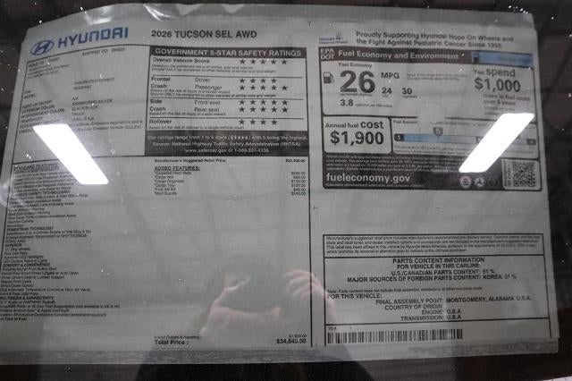 2026 Hyundai TUCSON SEL AWD
