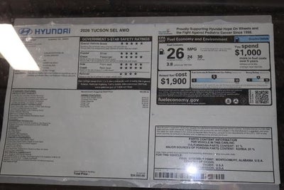 2026 Hyundai TUCSON SEL AWD