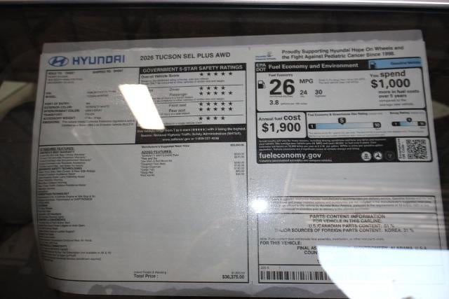 2026 Hyundai TUCSON SEL Plus AWD
