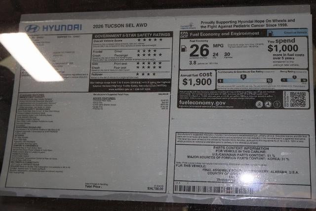 2026 Hyundai TUCSON SEL AWD