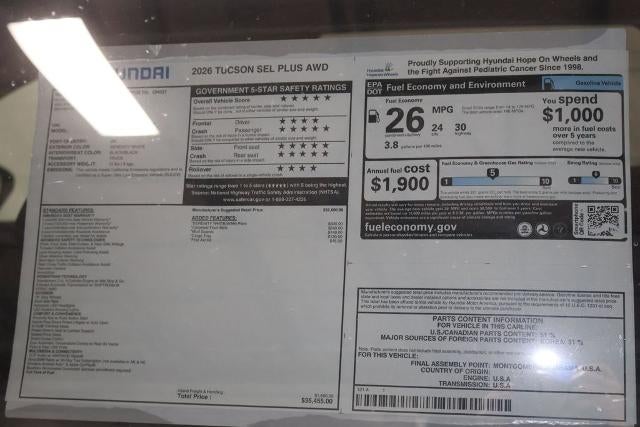 2026 Hyundai TUCSON SEL AWD