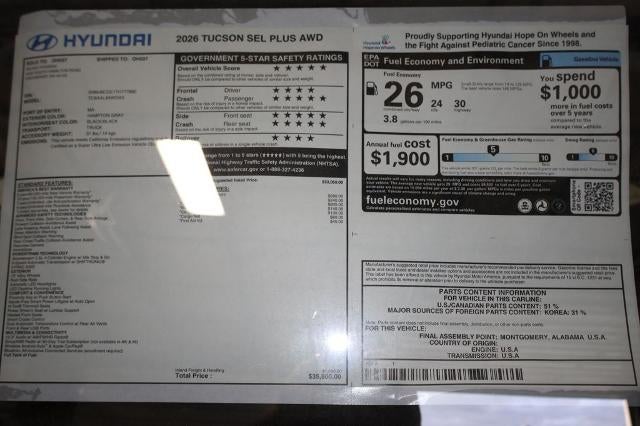 2026 Hyundai TUCSON SEL Plus AWD