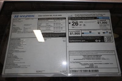 2026 Hyundai TUCSON SEL Plus AWD