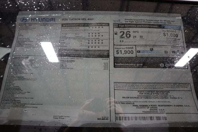 2026 Hyundai TUCSON SEL AWD