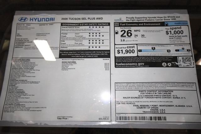 2026 Hyundai TUCSON SEL Plus AWD
