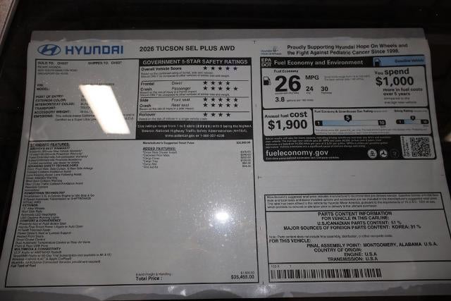 2026 Hyundai TUCSON SEL Plus AWD