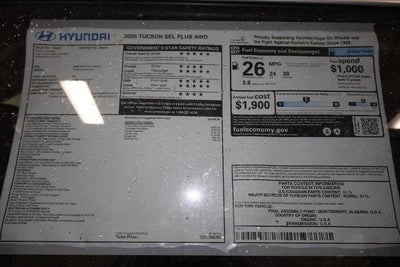 2026 Hyundai TUCSON SEL Plus AWD