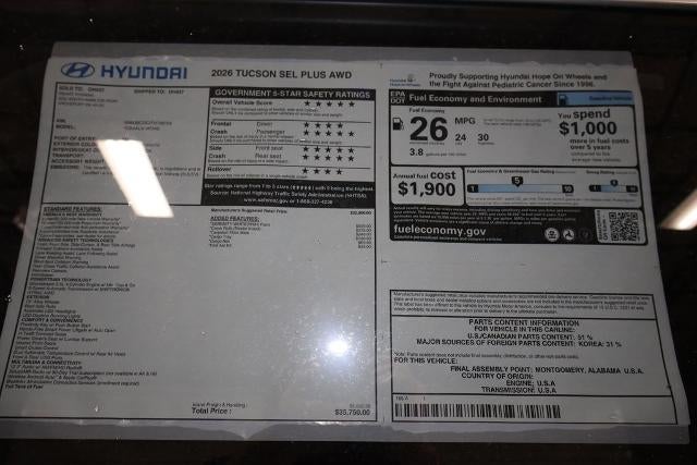 2026 Hyundai TUCSON SEL Plus AWD