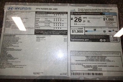 2026 Hyundai TUCSON SEL AWD