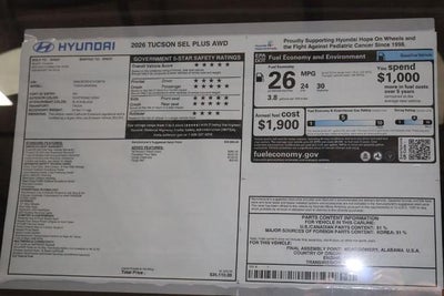 2026 Hyundai TUCSON SEL Plus AWD
