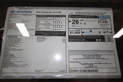 2026 Hyundai TUCSON SEL Plus AWD