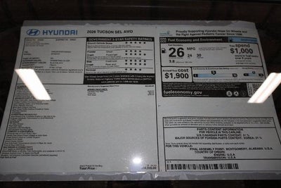 2026 Hyundai TUCSON SEL AWD
