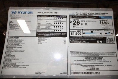 2026 Hyundai TUCSON SEL AWD