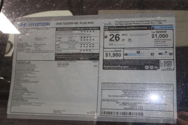 2026 Hyundai TUCSON SEL Plus AWD