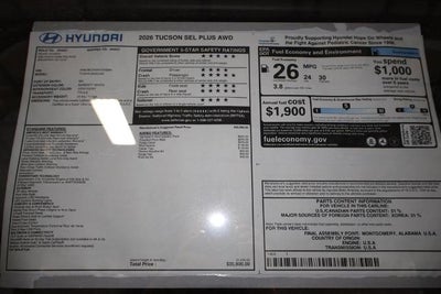 2026 Hyundai TUCSON SEL Plus AWD