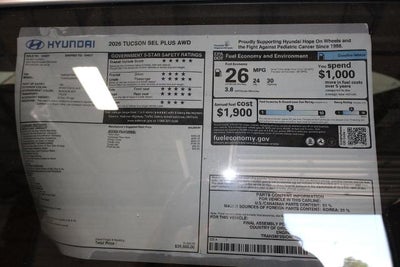 2026 Hyundai TUCSON SEL Plus AWD
