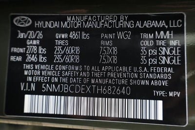 2026 Hyundai TUCSON SEL AWD