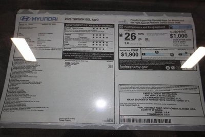2026 Hyundai TUCSON SEL AWD