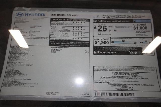 2026 Hyundai TUCSON SEL AWD