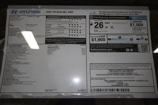 2026 Hyundai TUCSON SEL AWD