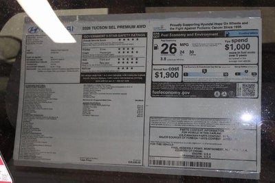 2026 Hyundai TUCSON SEL Premium AWD