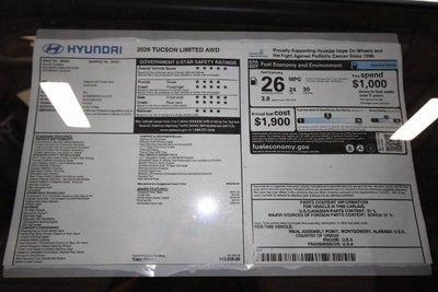 2026 Hyundai TUCSON Limited AWD