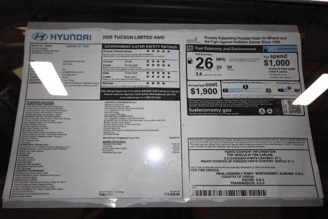 2026 Hyundai TUCSON Limited AWD