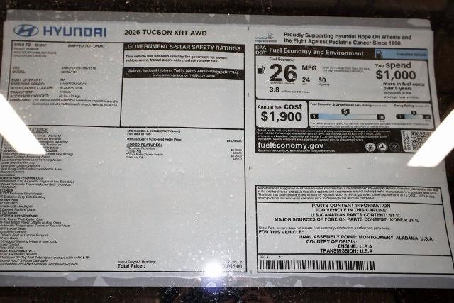 2026 Hyundai TUCSON XRT AWD