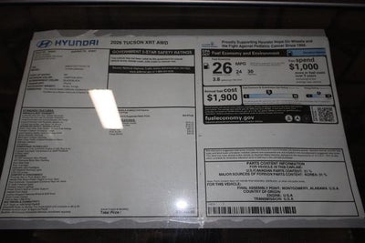 2026 Hyundai TUCSON XRT AWD