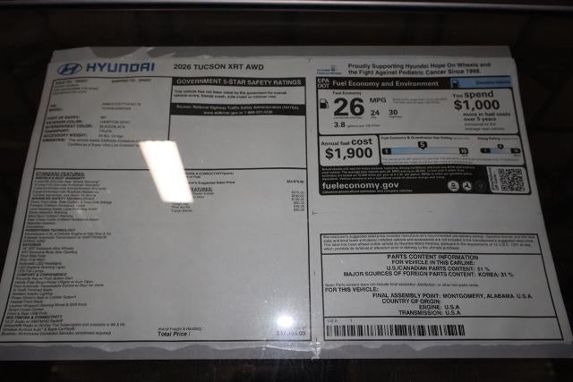 2026 Hyundai TUCSON XRT AWD