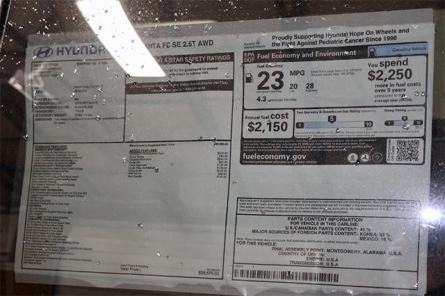 2026 Hyundai SANTA FE SE AWD