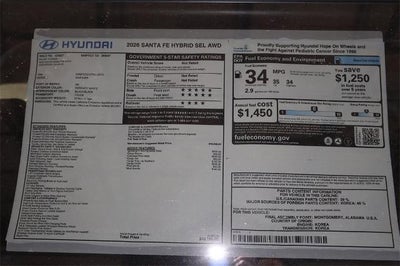 2026 Hyundai SANTA FE HYBRID SEL AWD