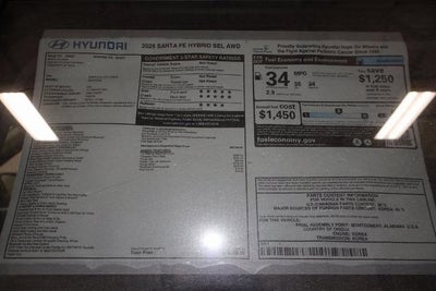 2026 Hyundai SANTA FE HYBRID SEL AWD