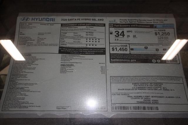 2026 Hyundai SANTA FE HYBRID SEL AWD