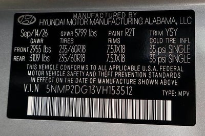 2027 Hyundai SANTA FE HYBRID SEL AWD