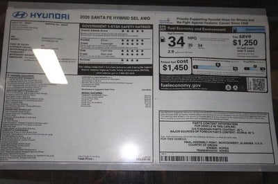 2026 Hyundai SANTA FE HYBRID SEL AWD