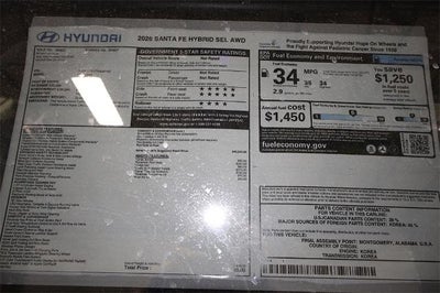 2026 Hyundai SANTA FE HYBRID SEL AWD