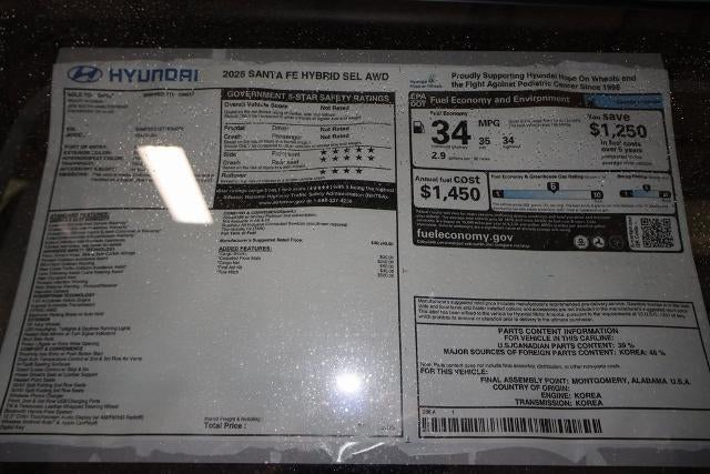 2026 Hyundai SANTA FE HYBRID SEL AWD