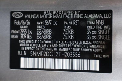 2026 Hyundai SANTA FE SEL AWD