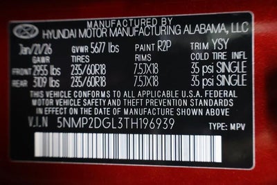 2026 Hyundai SANTA FE SEL AWD