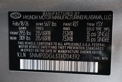 2026 Hyundai SANTA FE SEL AWD