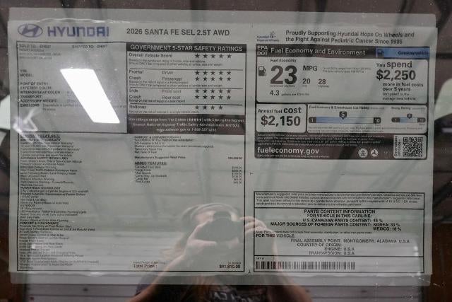2026 Hyundai SANTA FE SEL AWD