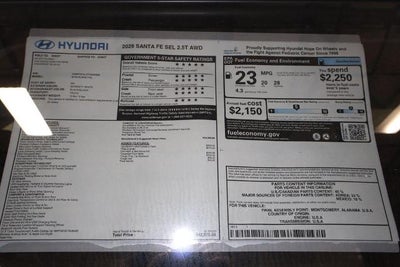 2026 Hyundai SANTA FE SEL AWD