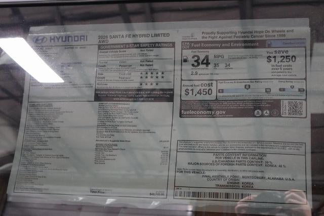 2026 Hyundai SANTA FE HYBRID Limited AWD